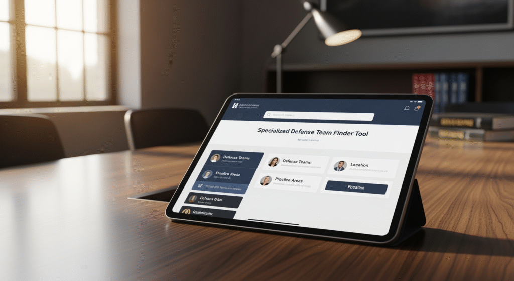 How to Use a Specialized Defense Team Finder Tool to Build the Right Criminal Defense Team